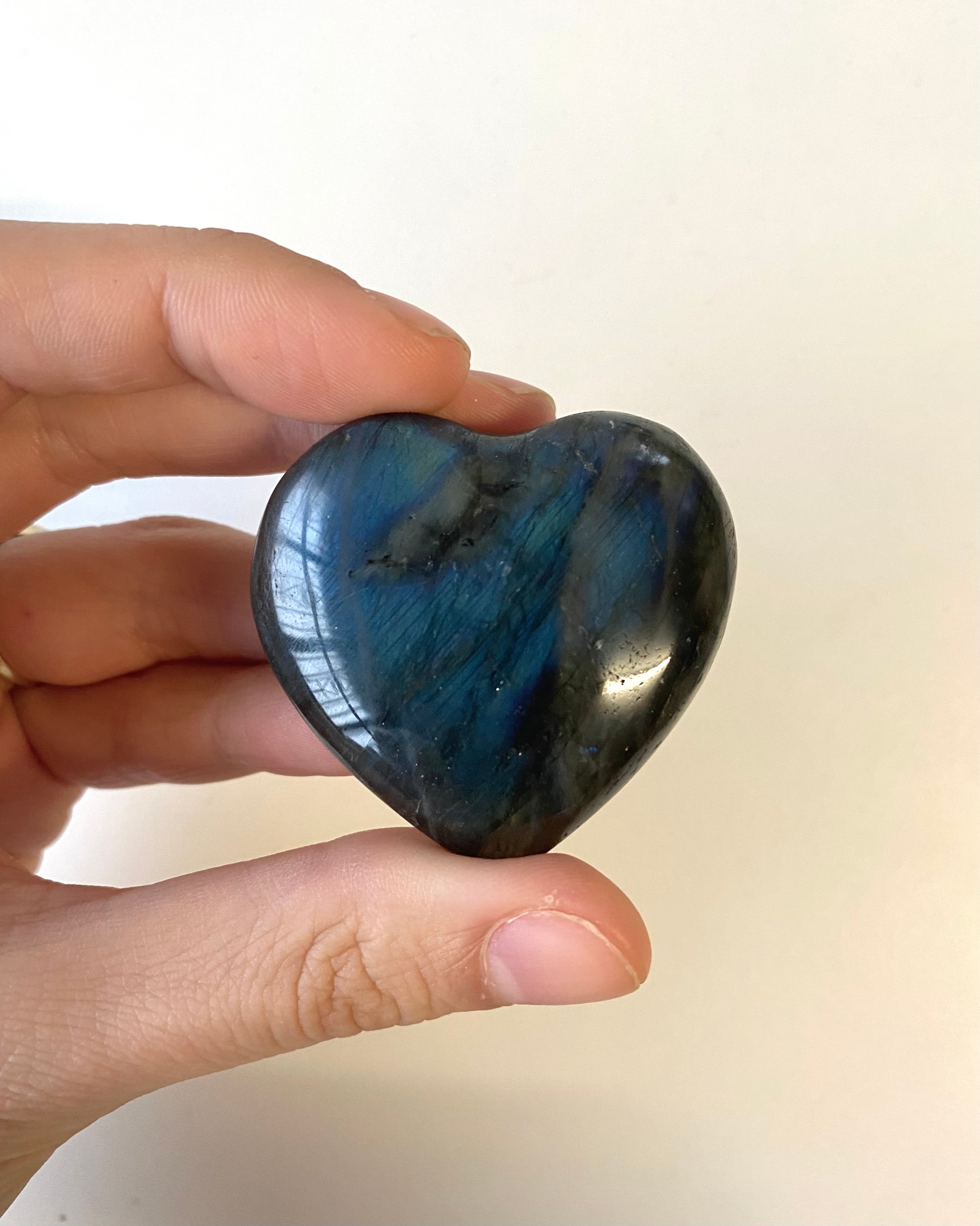 Cuore in Labradorite (Qualità EXTRA)