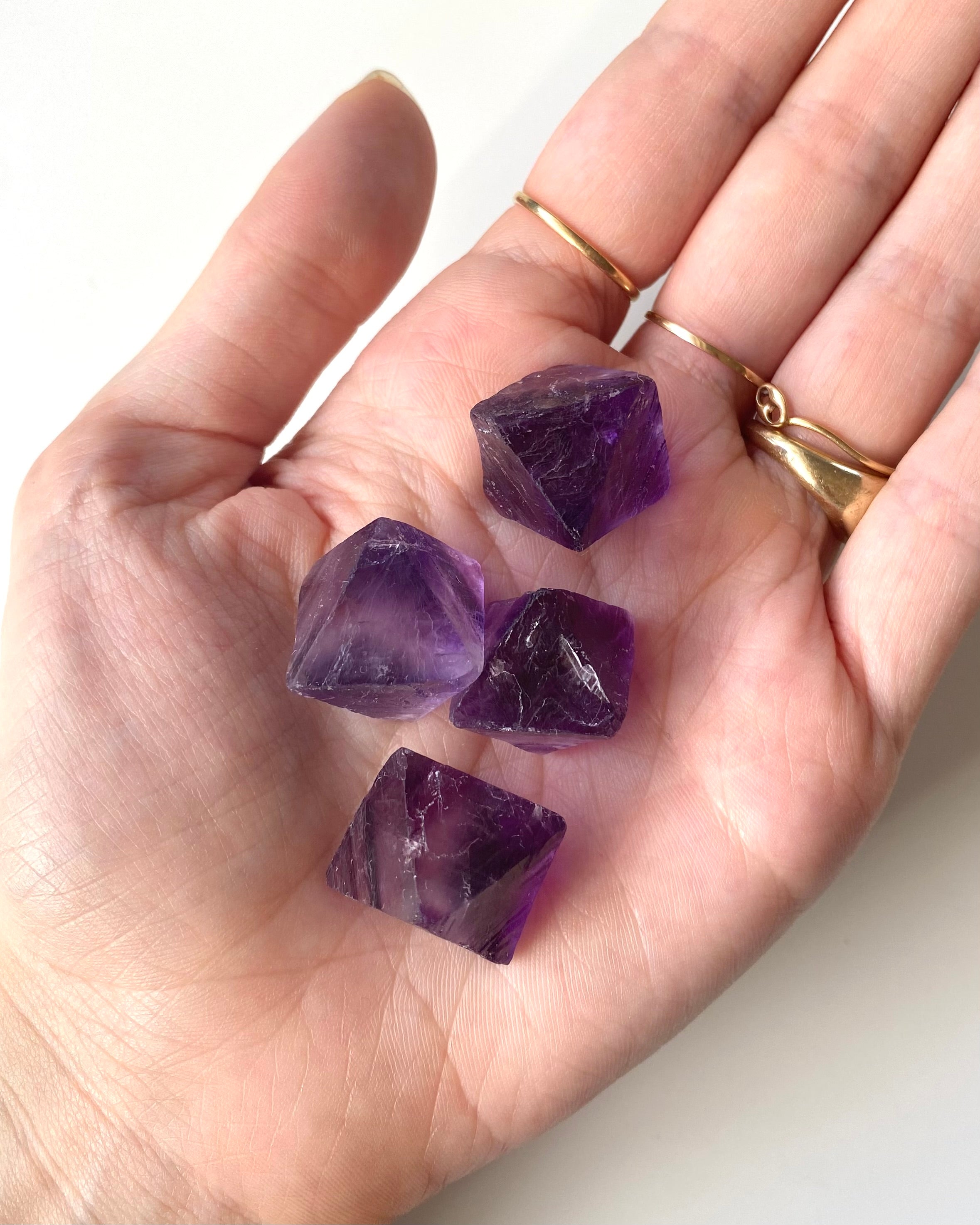 Ottaedro in fluorite violetto